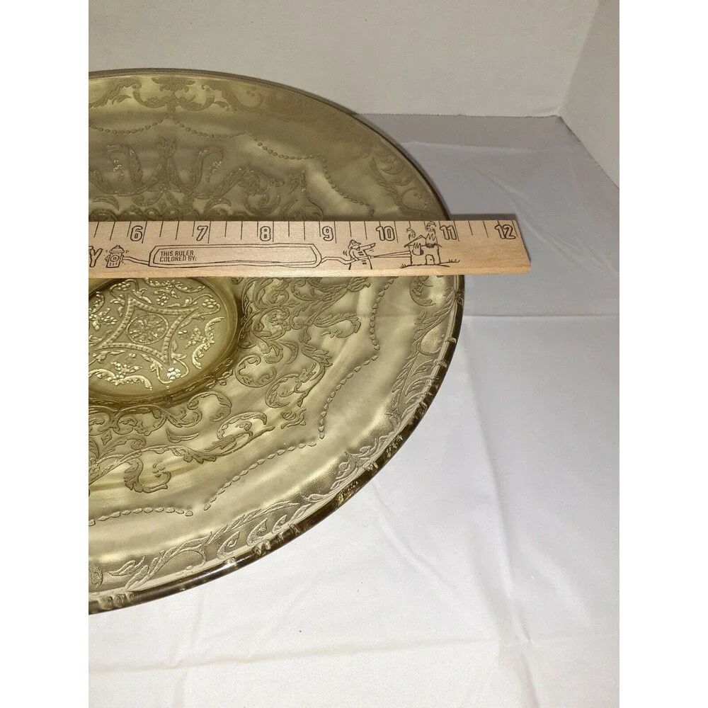 VTG Federal 30's Depression Glass Madrid Amber Yellow 11
